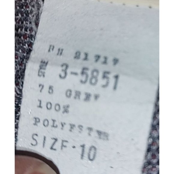 70's Vintage 3PC Red, Black, White & Grey Plaid Polyester Suit  Montgomery Ward - Picture 11 of 13